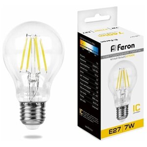 Лампа светодиодная Feron LB-57 25569, E27, A60, 7 Вт, 2700 К