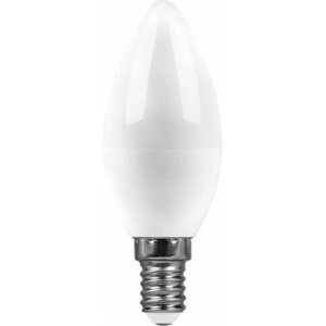 Лампа светодиодная LED 13вт Е14 теплый матовая свеча (SBC3713) код 55163 | SAFFIT (7шт. в упак.)