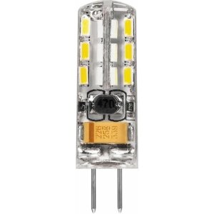 Лампа светодиодная LED 2вт 12в G4 белый капсульная | код. 25448 | FERON (5шт. в упак.)