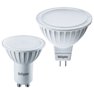 Лампа светодиодная LED 5вт 12в GU5.3 тепло-белая | код. 18576 | NAVIGATOR (8шт. в упак.)