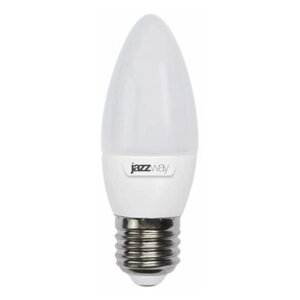 Лампа светодиодная LED 9w E27 4000K свеча Jazzway | код 5019065 | JazzWay (60шт. в упак.)
