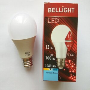 Лампа светодиодная LED A65 220V/20W/E27 1600lm 4000к | код 88297798 | bellight (80шт. в упак.)