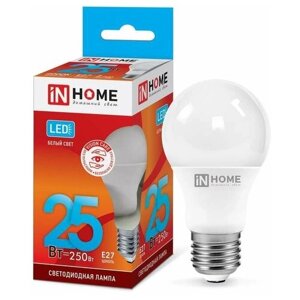 Лампа светодиодная LED-A65-VC 25вт 230в е27 4000к 2380лм IN HOME
