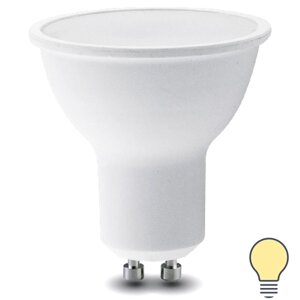 Лампа светодиодная Lexman GU10 175-250 В 6 Вт спот матовая 500 лм теплый белый свет / 4 шт
