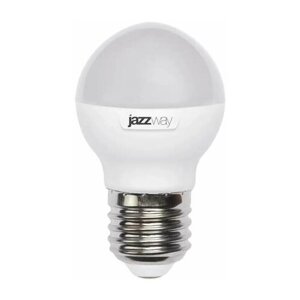 Лампа светодиодная PLED-SP G45 9Вт шар 3000К тепл. бел. E27 820лм 230В JazzWay 2859631A (90шт. в упак.)