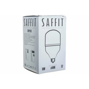 Лампа светодиодная Saffit SBHP1030 55091, E27, T100, 30 Вт, 6400 К