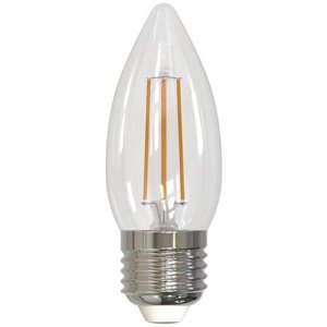 Лампа светодиодная Uniel UL-00003643, E27, C35, 5 Вт, 3000 К