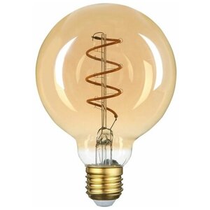 Лампочка светодиодная филаментная, General, Комплект из 5 шт, 8 Вт, Цоколь E27, 2700К, Форма лампы Шар, G95SS