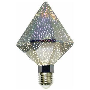 Лампочка светодиодная филаментная GIS-SOLAR 3D-G125-E27-2вт-220в-fierworks