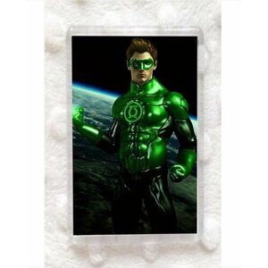 Магнит акриловый Зелёный фонарь, Green Lantern №6