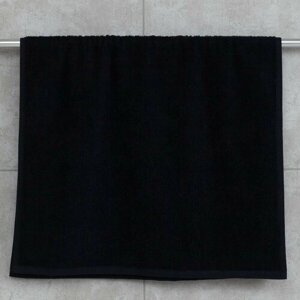 Махровое полотенце 40*70 см, черное, "люкс"
