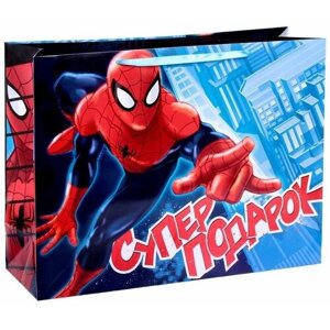 MARVEL Пакет подарочный "Супер подарок" 61х46х20 см, Человек-паук