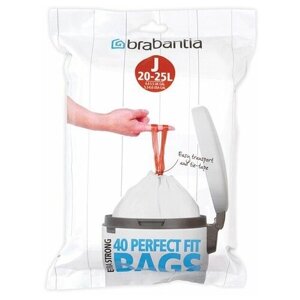 Мешки для мусора Brabantia Perfect Fit Bags J 23 л, 40 шт., белый