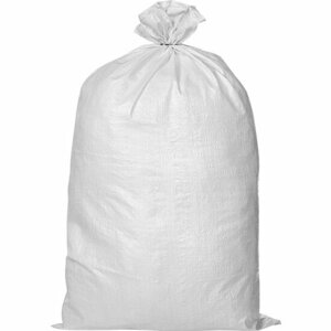 Мешки для строительного мусора Комус полипропилен 56 х 96 см с ПНД вкладышем, на 50 кг, ВС белый, 100 шт/уп