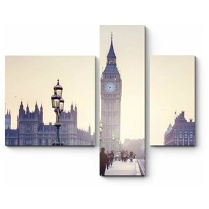 Модульная картина Биг-Бен на закате, Лондон 160x132