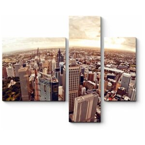 Модульная картина Над небоскребами Сиднея 130x107