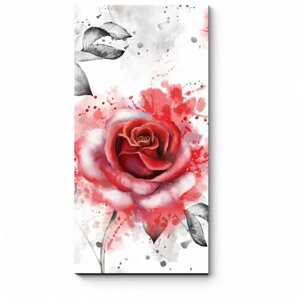 Модульная картина Розы прекрасные 60x120