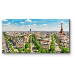 Модульная картина Вид на город влюбленных с Триумфальной Арки170x85