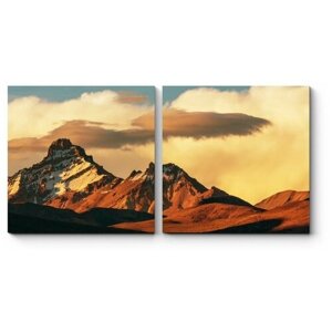 Модульная картина Высокие горы Боливии 40x20