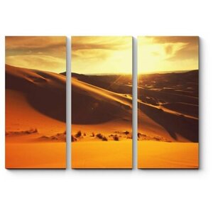 Модульная картина Закат в пустыне 110x79