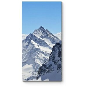 Модульная картина Зимний пейзаж на Маттерхорне 90x180