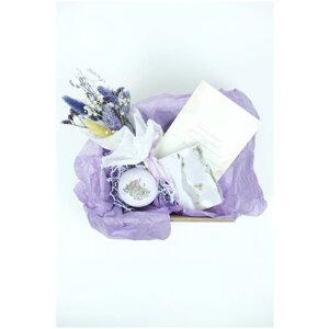 Мыльная композиция Сиреневый букет Carolon / Набор сиреневое мыло бомбочка соль / Подарочный набор для женщин