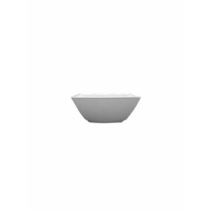 Набор из 2 салатников "Victoria" квадратный 13.2х13.2х5.5 см. 400 мл, белый, фарфор, Lubiana, 2714