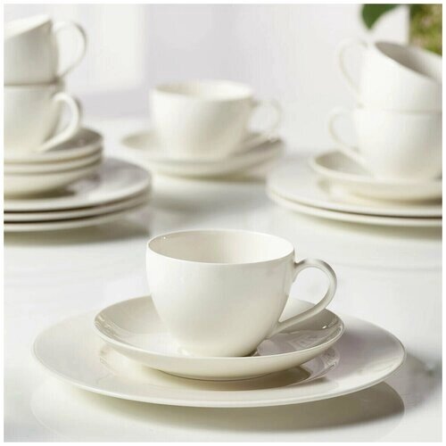 Набор посуды столовой из 18 предметов Basic White Coffee Set VIVO Villeroy & Boch Group, Фарфор