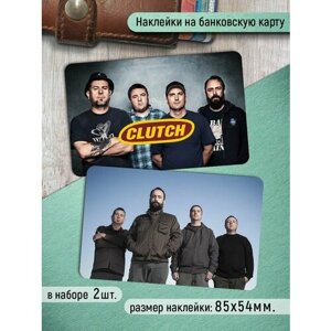 Наклейки на банковскую карту Clutch Стикеры рок музыка