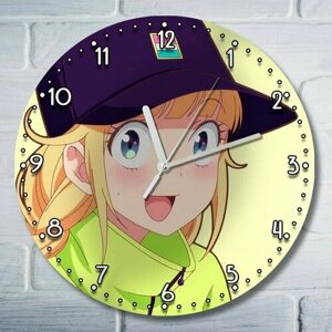 Настенные часы УФ с рисунком аниме Paripi Koumei - 3621