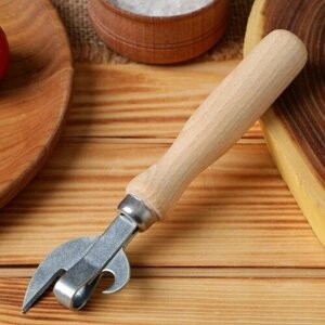 Нож консервный Sima-land с деревянной ручкой