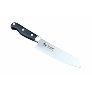 Нож кухонный Сантоку 145мм, молибден-ванадиевая сталь, рукоять Pom пластик - MURATO Basic