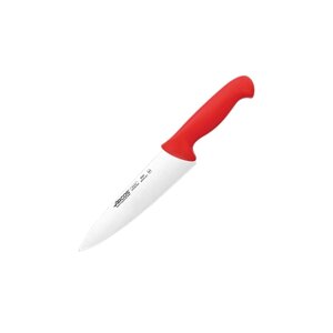 Нож поварской «2900»сталь нерж, полипроп, L=333/200, B=50мм; красный, металлич, Arcos, QGY -