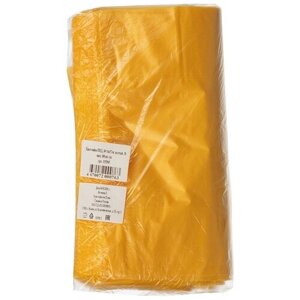 Пакет-майка ПНД, 30+14x57см, желтый, 18 мкм, 100 шт. уп 1153965