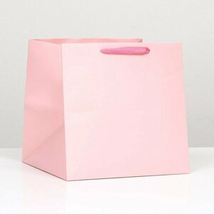 Пакет под торт, розовый, 40 х 40 х 40 см (комплект из 10 шт)