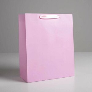 Пакет подарочный 5047669 «Розовый», 26 х 32 х 12 см