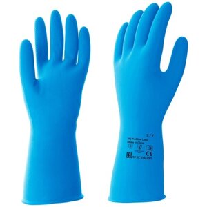 Перчатки латексные HQ Profiline размер L, цвет синий 82639040