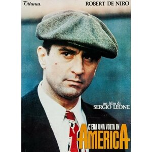 Плакат, постер на бумаге Однажды в Америке (Once Upon a Time in America, 1984г). Размер 21 х 30 см