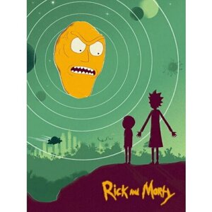 Плакат, постер на бумаге Rick And Morty/Рик и Морти/комиксы/мультфильмы. Размер 60 х 84 см