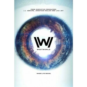 Плакат, постер на бумаге Westworld/Мир Дикого Запада. Размер 21 х 30 см