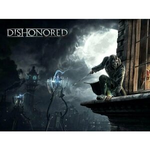 Плакат, постер на холсте Dishonored/игровые/игра/компьютерные герои персонажи. Размер 42 х 60 см