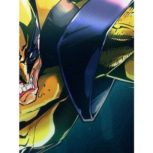 Плакат, постер на холсте Wolverine (Модульные постеры)-2/Россомаха/искусство/арт/абстракция/творчество. Размер 30 х 42 см