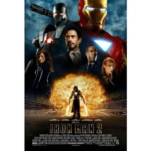Плакат, постер на холсте Железный человек 2 (Iron Man 2), Джон Фавро, Кеннет Брана. Размер 30 х 42 см