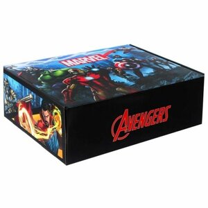 Подарочная коробка Marvel Мстители, складная, с игрой, 31,2х25,6х16,1 см