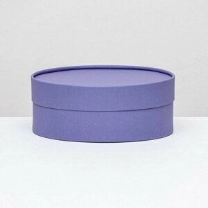 Подарочная коробка "Нежность" фиолетовая, завальцованная без окна, 20.5 x 7 см