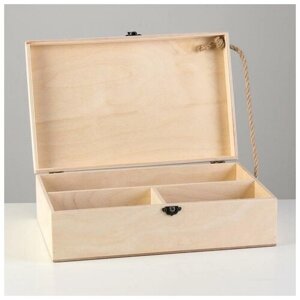 Подарочный ящик 3421.510 см деревянный, с закрывающейся крышкой, с ручкой