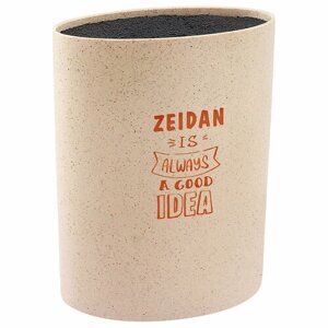 Подставка для ножей с наполнителем вертикальная Zeidan держатель для кухонных ножей с декоративным покрытием и пластиковыми волокнами