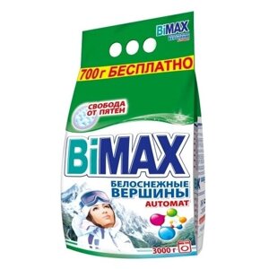 Порошок стиральный BIMAX «Автомат Белоснежные вершины» Сompact 3кг м/у акция