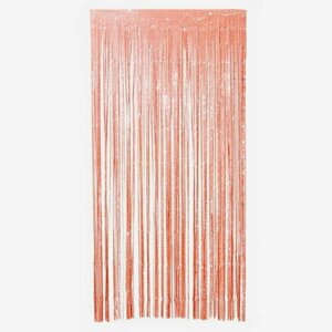 Праздничный занавес "Дождик" со звёздами, р. 200 x 100 см, розовый