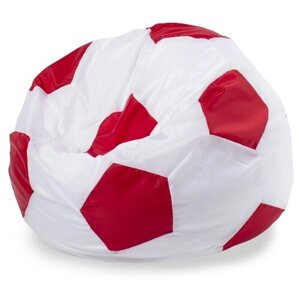 Пуффбери кресло-мешок Мяч L белый/красный оксфорд 160 л